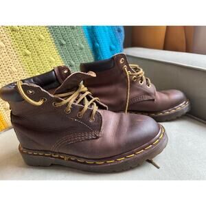 Vintage 90s 939 Dr Marten Leather Boots England Mens 5.5 Womens 7.5 Brown Hiking